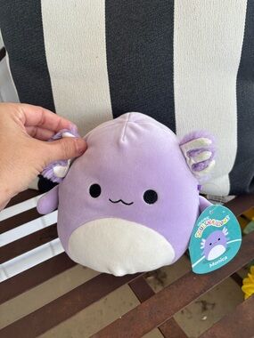 Squishmallows Lavender and Cream Axolotl Plush Monica